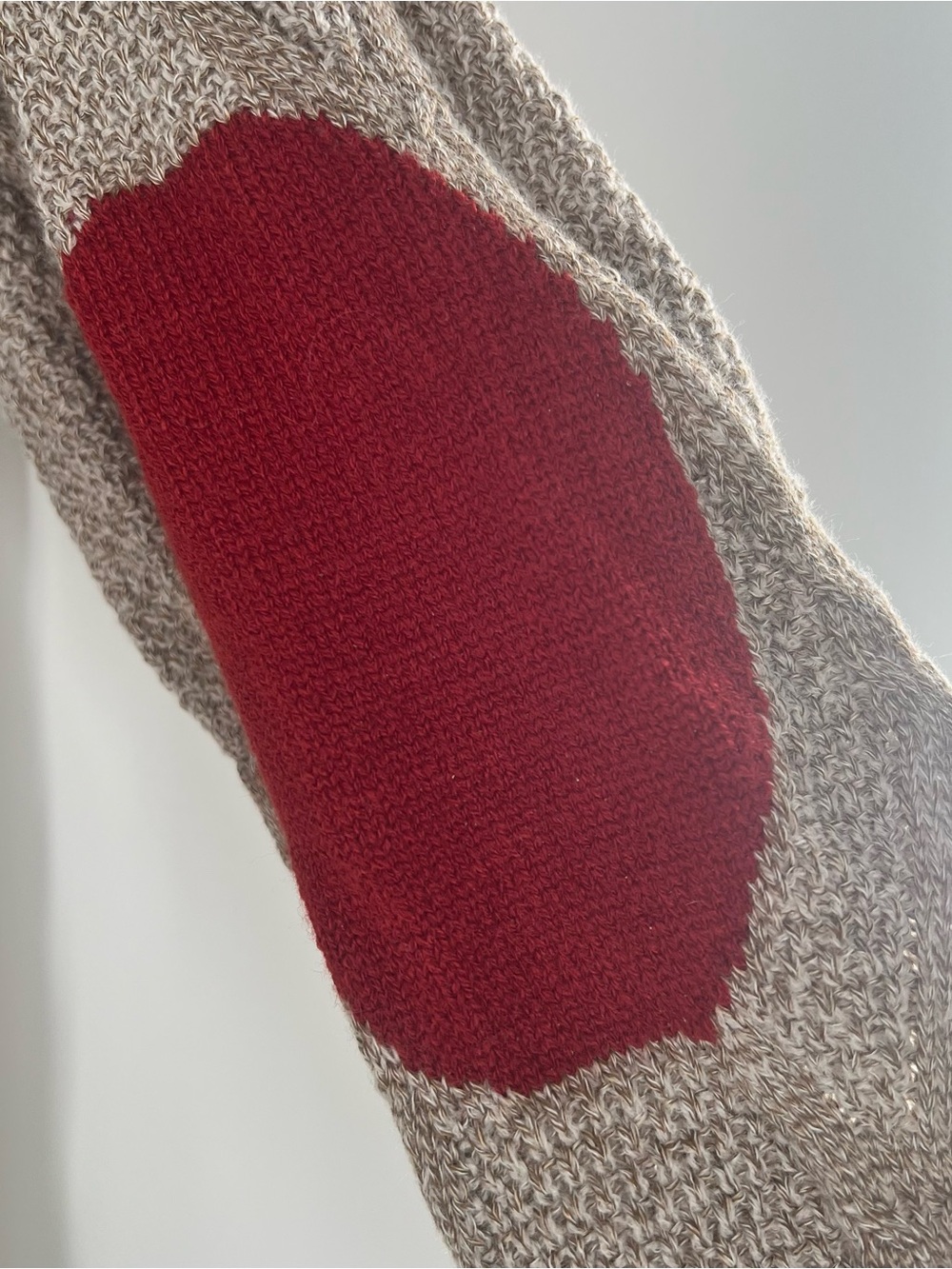 Textured Knit Hooded Cardigan with Red Trim - Picture 6 of 7